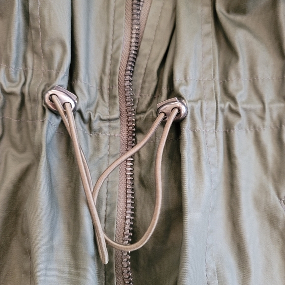 ASOS Fisherman Army Green Trench Coat  size 2 - Picture 11 of 16